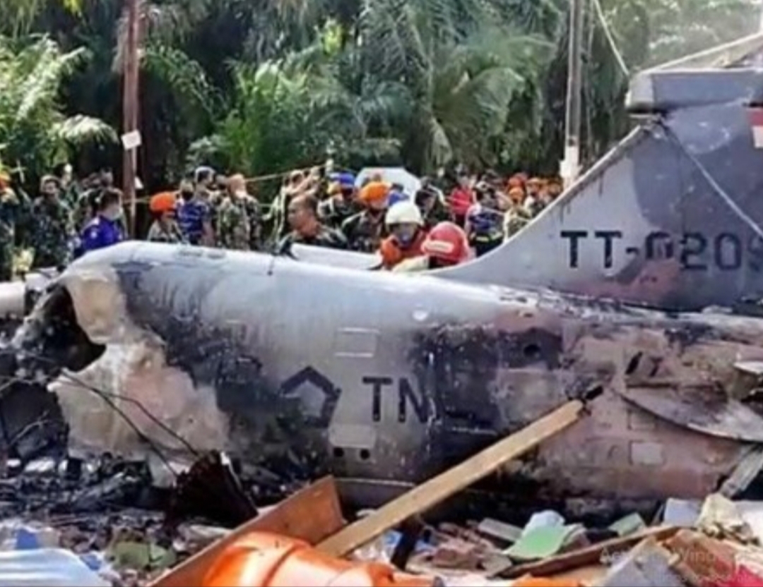 Pesawat TNI AU jatuh di Kampar, Riau